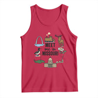 Meet Me in Missouri State Map Souvenir Tank Top
