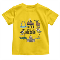 Meet Me in Missouri State Map Souvenir Toddler T Shirt