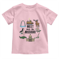 Meet Me in Missouri State Map Souvenir Toddler T Shirt