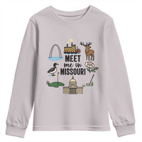 Meet Me in Missouri State Map Souvenir Youth Sweatshirt