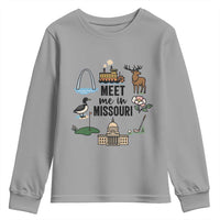 Meet Me in Missouri State Map Souvenir Youth Sweatshirt