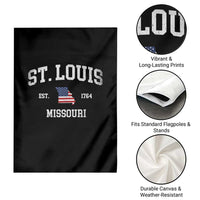 St. Louis Missouri MO Garden Flag Vintage American Flag Missouri State