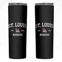 St. Louis Missouri MO Skinny Tumbler Vintage American Flag Missouri State