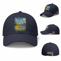Gateway Arch National Park Van Gogh Style Starry Night Baseball Cap St Louis Missouri Travel Souvenir Gift