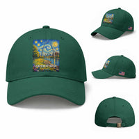 Gateway Arch National Park Van Gogh Style Starry Night Baseball Cap St Louis Missouri Travel Souvenir Gift