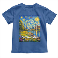 Gateway Arch National Park Van Gogh Style Starry Night Toddler T Shirt St Louis Missouri Travel Souvenir Gift