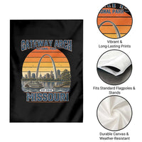 Gateway Arch National Park Garden Flag Retro St Louis Missouri Travel Souvenir Nature Gift
