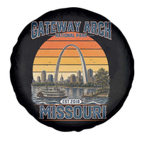 Gateway Arch National Park Spare Tire Cover Retro St Louis Missouri Travel Souvenir Nature Gift