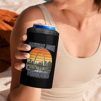 Gateway Arch National Park 4 in 1 Can Cooler Tumbler Retro St Louis Missouri Travel Souvenir Nature Gift