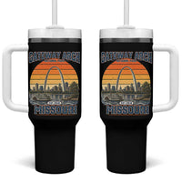 Gateway Arch National Park Tumbler With Handle Retro St Louis Missouri Travel Souvenir Nature Gift