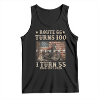 Route Highway 66 Turns 100 I Turn 55 Tank Top Vintage 1971 American Freedom Motorcycle Lover 55th Birthday Gift