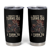 Route Highway 66 Turns 100 I Turn 70 Tumbler Cup Vintage 1956 American Classic V-Twin Motorcycle Lover 70th Birthday Gift