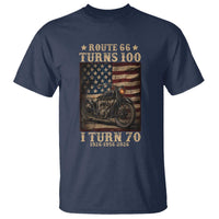 Route Highway 66 Turns 100 I Turn 70 T Shirt Vintage 1956 American Motorcycle Lover 70th Birthday Gift