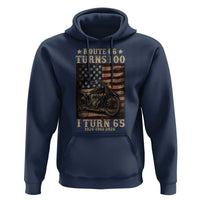 Route Highway 66 Turns 100 I Turn 65 Hoodie Vintage 1961 American Motorcycle Lover 65th Birthday Gift