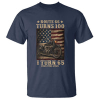 Route Highway 66 Turns 100 I Turn 65 T Shirt Vintage 1961 American Motorcycle Lover 65th Birthday Gift