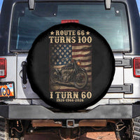 Route Highway 66 Turns 100 I Turn 60 Spare Tire Cover Vintage 1966 American Motorcycle Lover 60th Birthday Gift