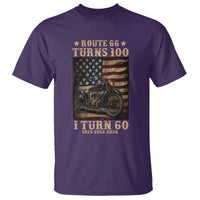 Route Highway 66 Turns 100 I Turn 60 T Shirt Vintage 1966 American Motorcycle Lover 60th Birthday Gift