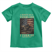 Route Highway 66 Turns 100 I Turn 60 Toddler T Shirt Vintage 1966 American Motorcycle Lover 60th Birthday Gift