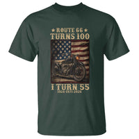 Route Highway 66 Turns 100 I Turn 55 T Shirt Vintage 1971 American Motorcycle Lover 55th Birthday Gift