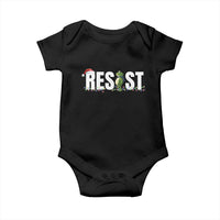 Resist Frog Christmas Baby Onesie Funny Portland Protest ICE Activist Meme 2025 - Wonder Print Shop