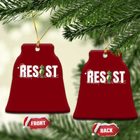 Resist Frog Xmas Ceramic Ornament Funny Portland Protest ICE Activist Meme 2025 - Wonder Print Shop