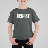 Resist Frog Christmas T Shirt For Kid Funny Portland Protest ICE Activist Meme 2025 - Wonder Print Shop