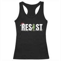 Resist Frog Christmas Racerback Tank Top Funny Portland Protest ICE Activist Meme 2025 - Wonder Print Shop