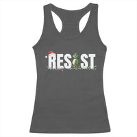 Resist Frog Christmas Racerback Tank Top Funny Portland Protest ICE Activist Meme 2025 - Wonder Print Shop