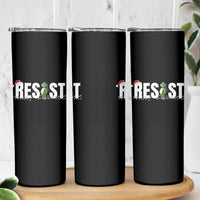 Resist Frog Christmas Skinny Tumbler Funny Portland Protest ICE Activist Meme 2025 - Wonder Print Shop