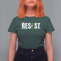 Resist Frog Christmas T Shirt For Women Funny Portland Protest ICE Activist Meme 2025 - Wonder Print Shop