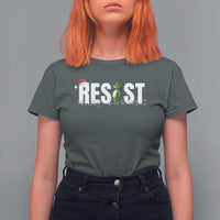 Resist Frog Christmas T Shirt For Women Funny Portland Protest ICE Activist Meme 2025 - Wonder Print Shop