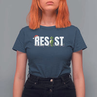 Resist Frog Christmas T Shirt For Women Funny Portland Protest ICE Activist Meme 2025 - Wonder Print Shop
