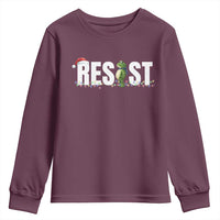 Resist Frog Christmas Youth Sweatshirt Funny Portland Protest ICE Activist Meme 2025 - Wonder Print Shop