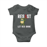 Resist Frog AIDS Awareness Baby Onesie Funny Portland Activist Meme HIV Support Red Ribbon - Wonder Print Shop