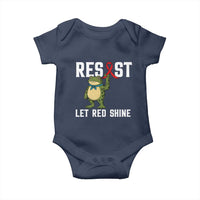 Resist Frog AIDS Awareness Baby Onesie Funny Portland Activist Meme HIV Support Red Ribbon - Wonder Print Shop