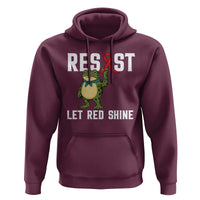 Resist Frog AIDS Awareness Hoodie Funny Portland Activist Meme HIV Support Red Ribbon - Wonder Print Shop