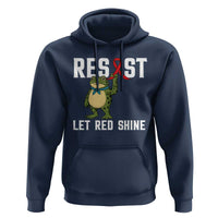 Resist Frog AIDS Awareness Hoodie Funny Portland Activist Meme HIV Support Red Ribbon - Wonder Print Shop