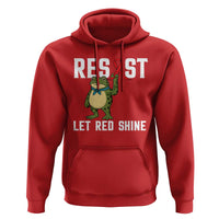 Resist Frog AIDS Awareness Hoodie Funny Portland Activist Meme HIV Support Red Ribbon - Wonder Print Shop
