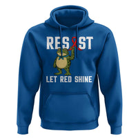 Resist Frog AIDS Awareness Hoodie Funny Portland Activist Meme HIV Support Red Ribbon - Wonder Print Shop