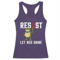 Resist Frog AIDS Awareness Racerback Tank Top Funny Portland Activist Meme HIV Support Red Ribbon - Wonder Print Shop