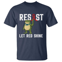 Resist Frog AIDS Awareness T Shirt Funny Portland Activist Meme HIV Support Red Ribbon - Wonder Print Shop