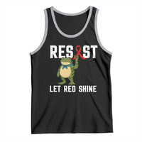 Resist Frog AIDS Awareness Tank Top Funny Portland Activist Meme HIV Support Red Ribbon - Wonder Print Shop