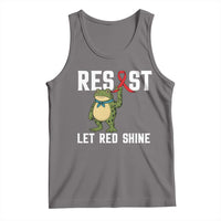 Resist Frog AIDS Awareness Tank Top Funny Portland Activist Meme HIV Support Red Ribbon - Wonder Print Shop
