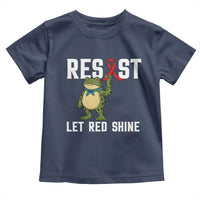 Resist Frog AIDS Awareness Toddler T Shirt Funny Portland Activist Meme HIV Support Red Ribbon - Wonder Print Shop