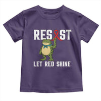 Resist Frog AIDS Awareness Toddler T Shirt Funny Portland Activist Meme HIV Support Red Ribbon - Wonder Print Shop