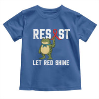 Resist Frog AIDS Awareness Toddler T Shirt Funny Portland Activist Meme HIV Support Red Ribbon - Wonder Print Shop