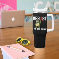 Resist Frog AIDS Awareness Tumbler With Handle Funny Portland Activist Meme HIV Support Red Ribbon - Wonder Print Shop
