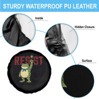Resist Frog AIDS Awareness Spare Tire Cover Portland Activist Political Meme HIV Support Red Ribbon - Wonder Print Shop