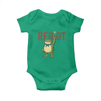 Resist Frog AIDS Awareness Baby Onesie Portland Activist Political Meme HIV Support Red Ribbon - Wonder Print Shop