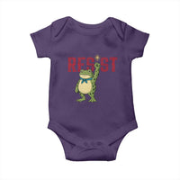 Resist Frog AIDS Awareness Baby Onesie Portland Activist Political Meme HIV Support Red Ribbon - Wonder Print Shop